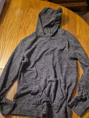 SO Kids Gray Heather Hooded Pullover Sweatshirt